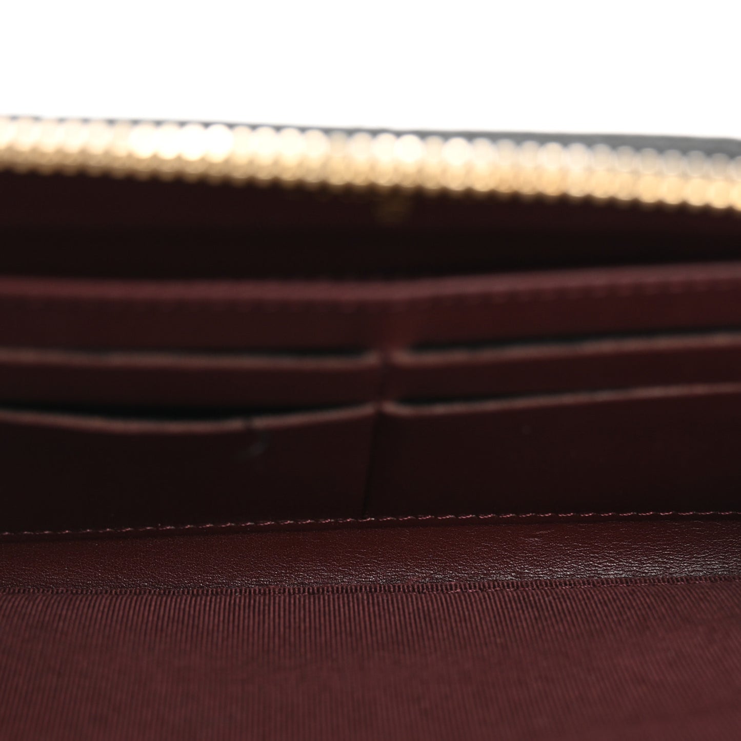 Caviar Quilted Large Gusset Zip Around Wallet Black