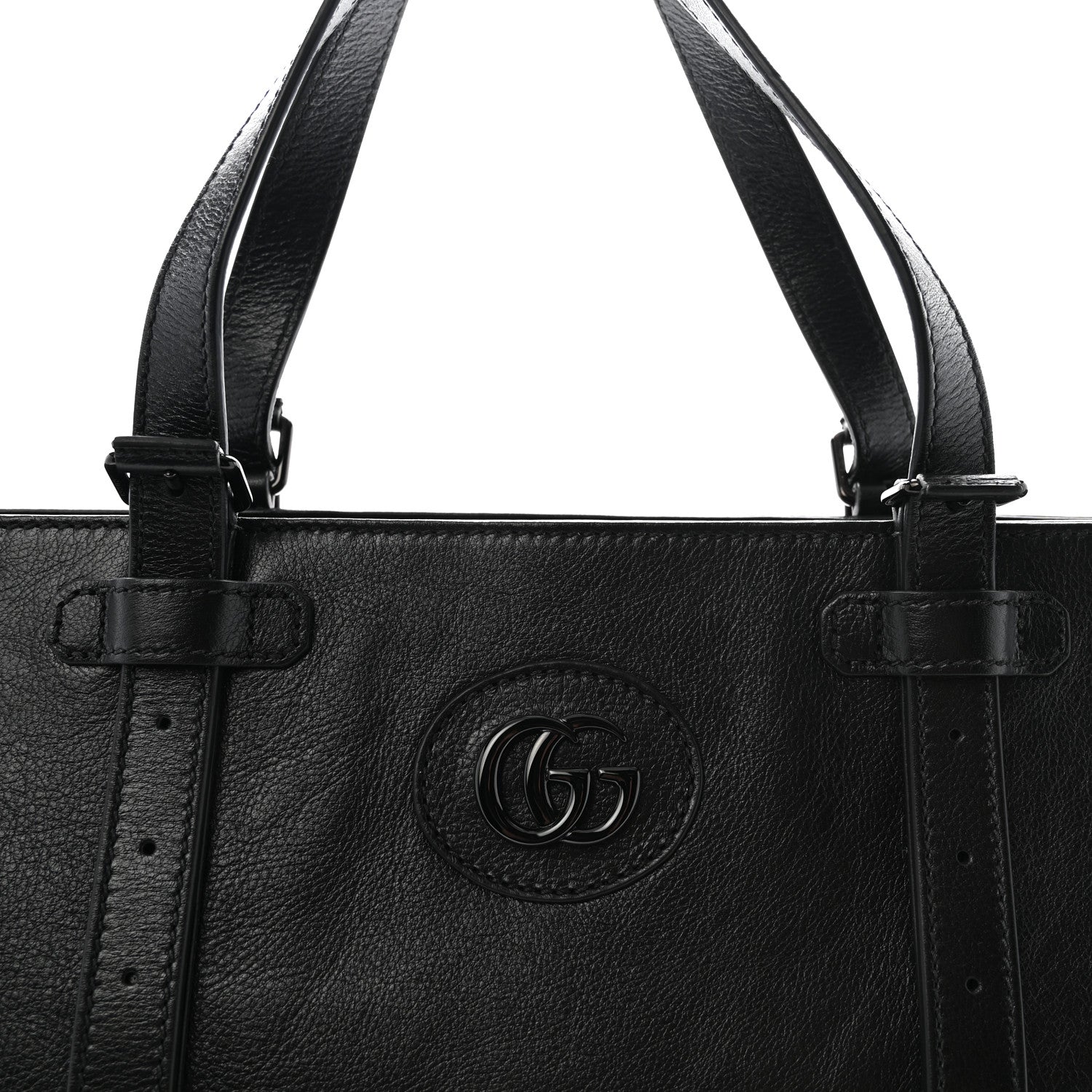 Gucci Piuma Lux Energy Monochrome Tonal GG Medium Tote Bag Black 8 of 10
