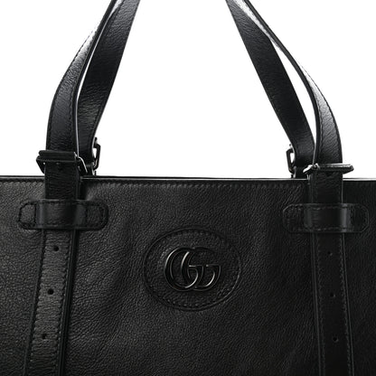 Gucci Piuma Lux Energy Monochrome Tonal GG Medium Tote Bag Black 8 of 10