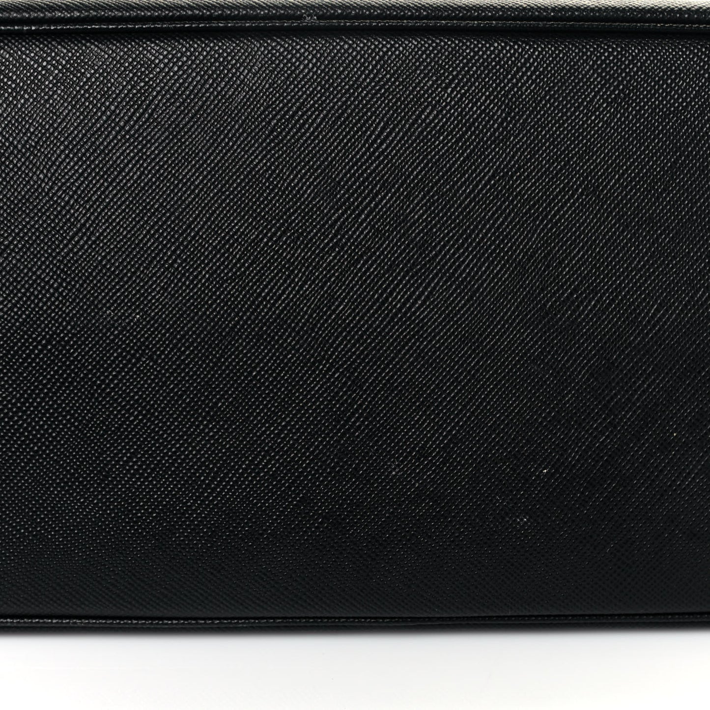 Saffiano Cuir Medium Double Bag Black Fuoco