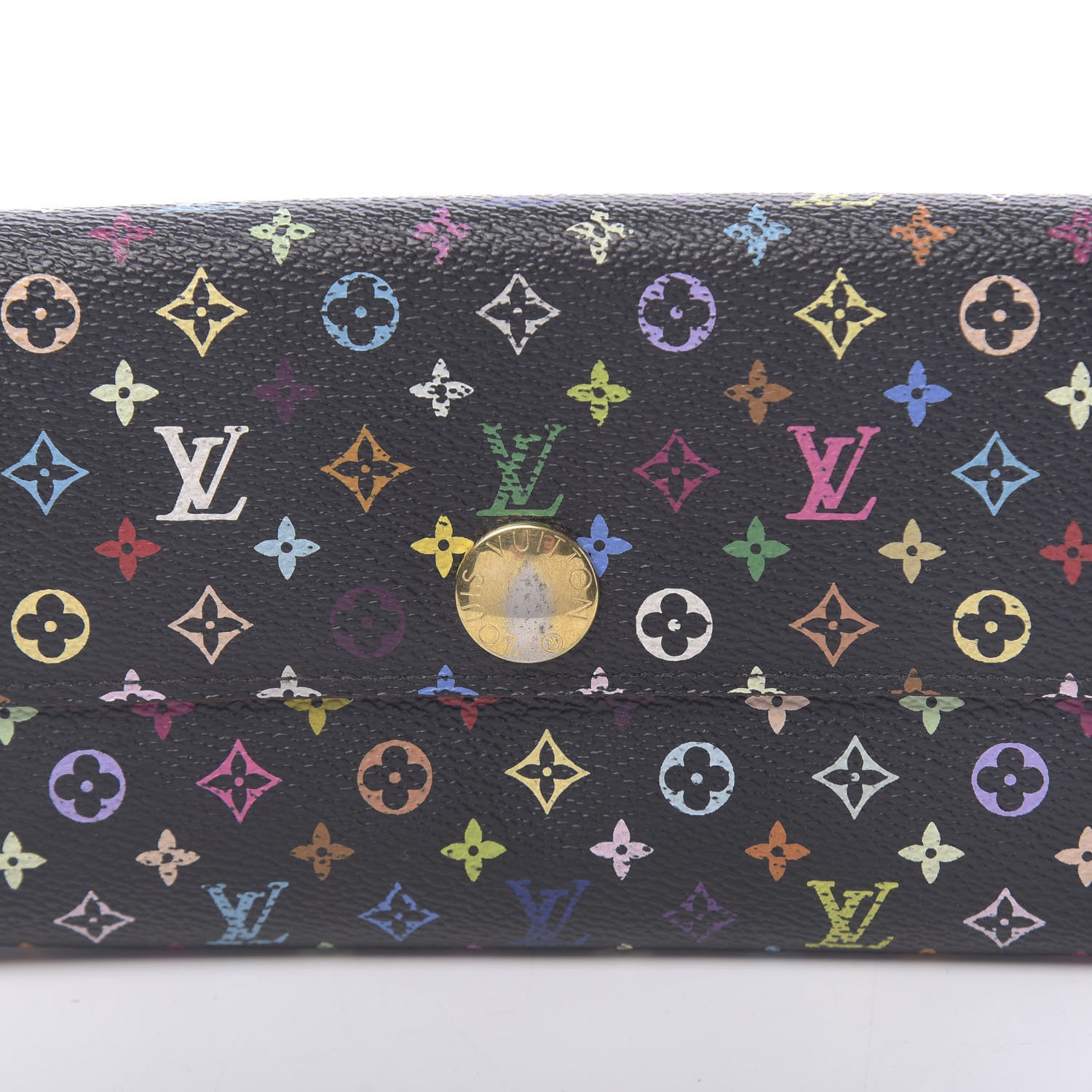 Louis Vuitton Monogram Multicolor Sarah Wallet Black Grenade 7 of 16