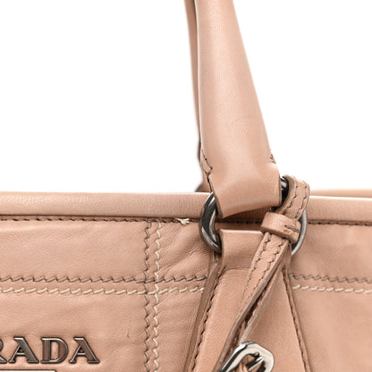 Prada Nappa Antique Stitched Satchel Cammeo 23 of 25
