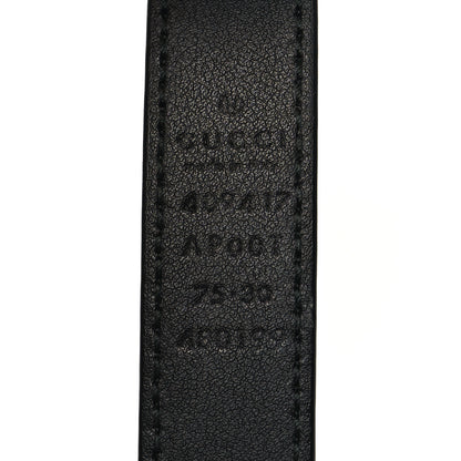 Gucci Calfskin Double G 20mm Belt 75 30 Black 5 of 5