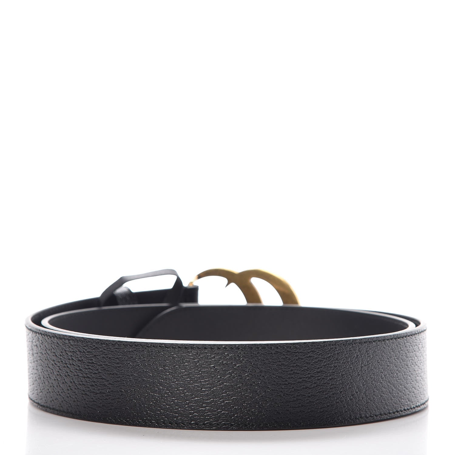 Gucci Textured Calfskin Double G 40mm Belt 105 42 Black 3 of 7