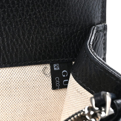 Gucci Pebbled Calfskin Small Dionysus Shoulder Bag Black 9 of 12