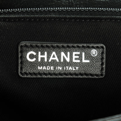 Chanel Metallic Goatskin Quilted Large City Rock Flap Black 6 of 7