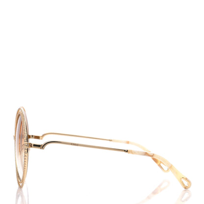 Chloe Oversized Round Carlina Oversized Round Sunglasses CE114SC Gold 3 of 7