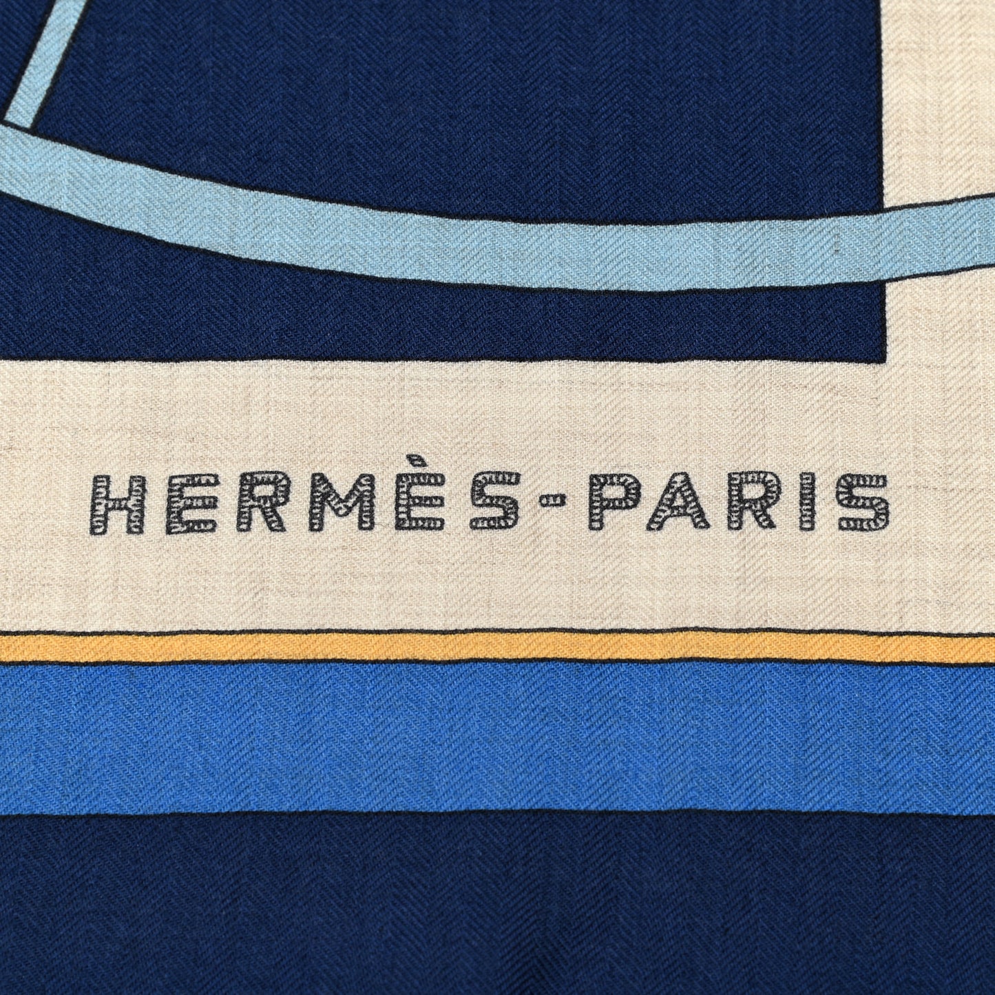 Cashmere Silk Coup De Gala Shawl 140 Marine Naturel Ciel