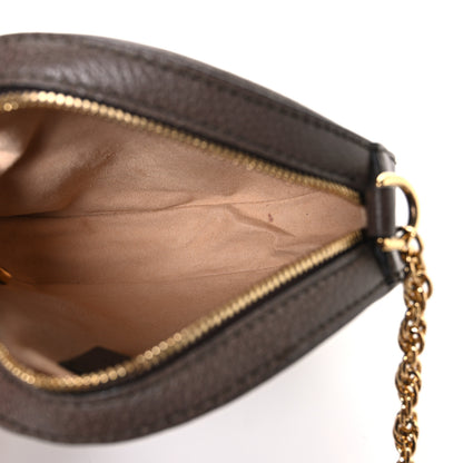 Gucci GG Supreme Monogram Web Mini Ophidia Round Shoulder Bag Brown 5 of 10