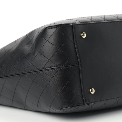 Chanel Calfskin Stitched Shopping Tote Black 8 of 18