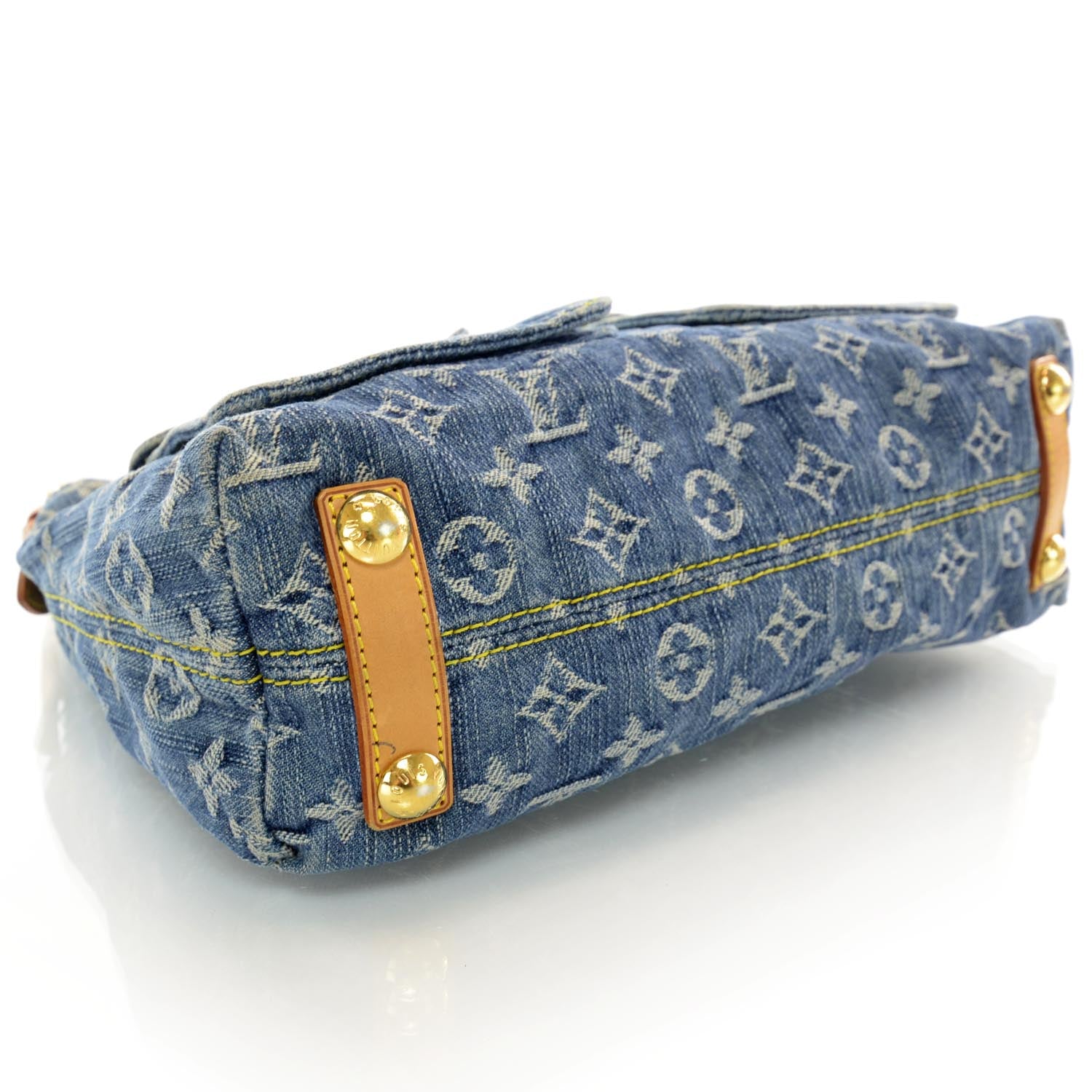 Louis Vuitton Monogram Denim Baggy PM Blue 4 of 7