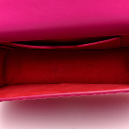 Alexander McQueen Lambskin Pleated Knuckle Shoulder Bag Fuchsia 5 of 10