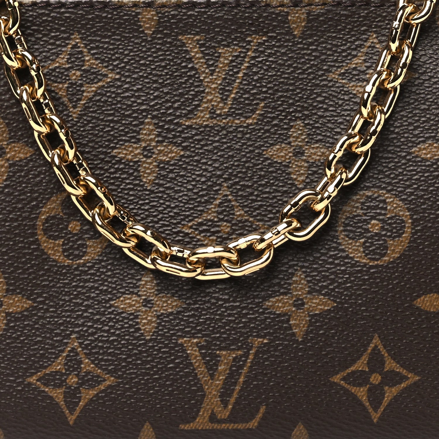Louis Vuitton Monogram Chain Pochette Accessories 7 of 9