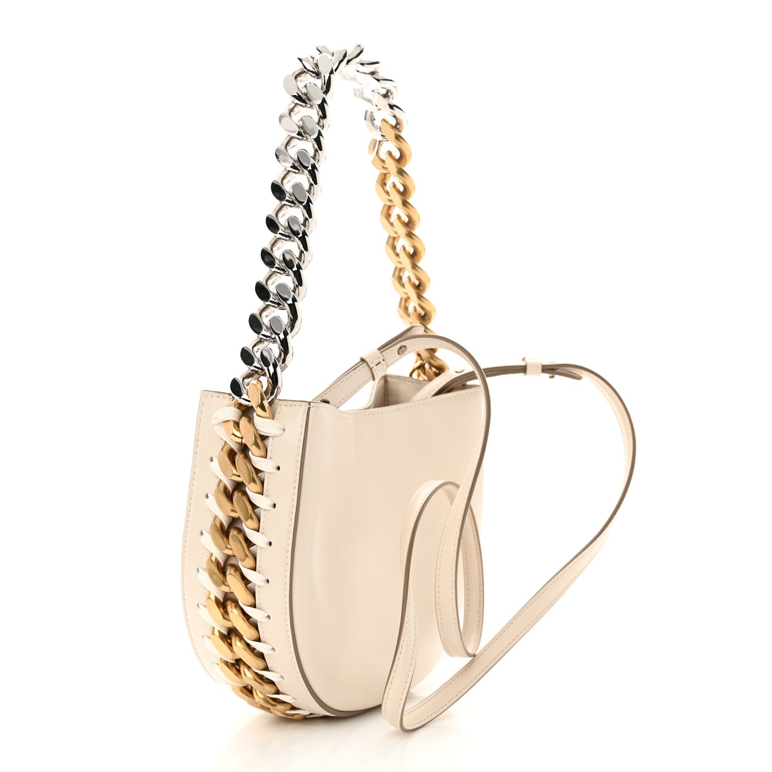 Stella McCartney Eco Alter Nappa Frayme Shoulder Bag Pure White 2 of 12
