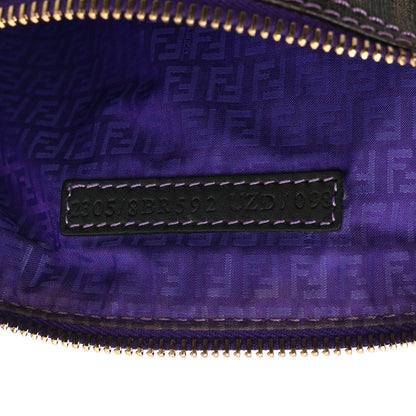 Fendi Zucca Spalmati Pochette Tobacco Viola 7 of 10