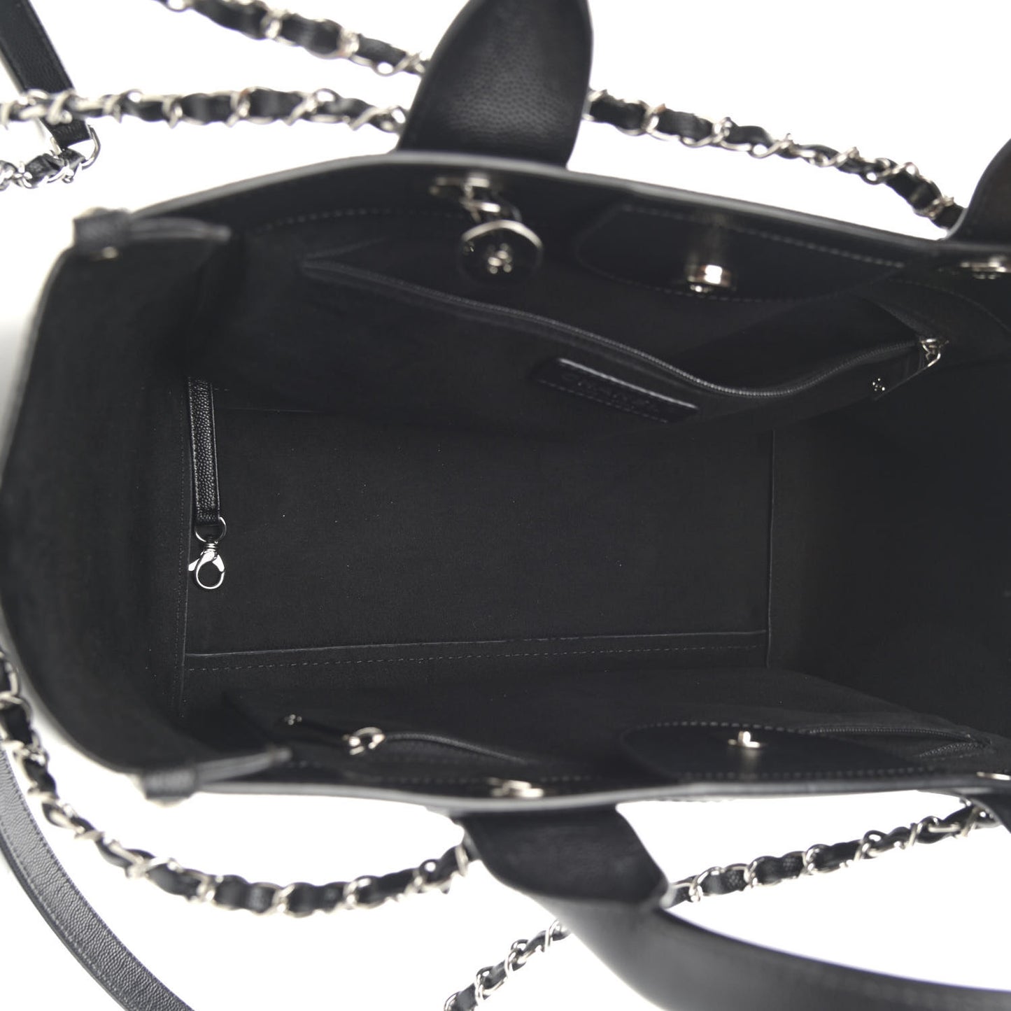 Caviar Small Studded Deauville Tote Black