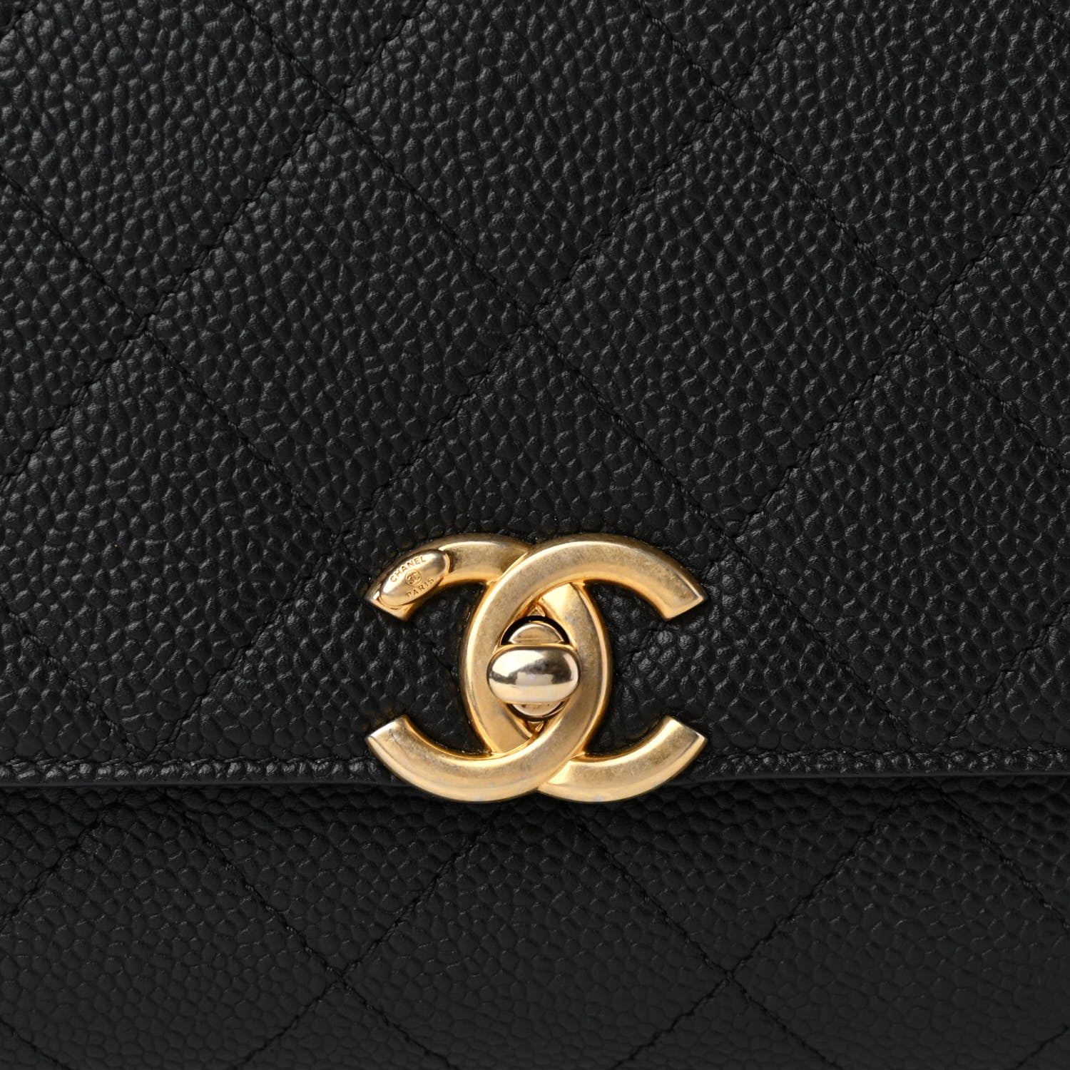 Chanel Grained Calfskin Small Stitched Flap Black 8 of 11
