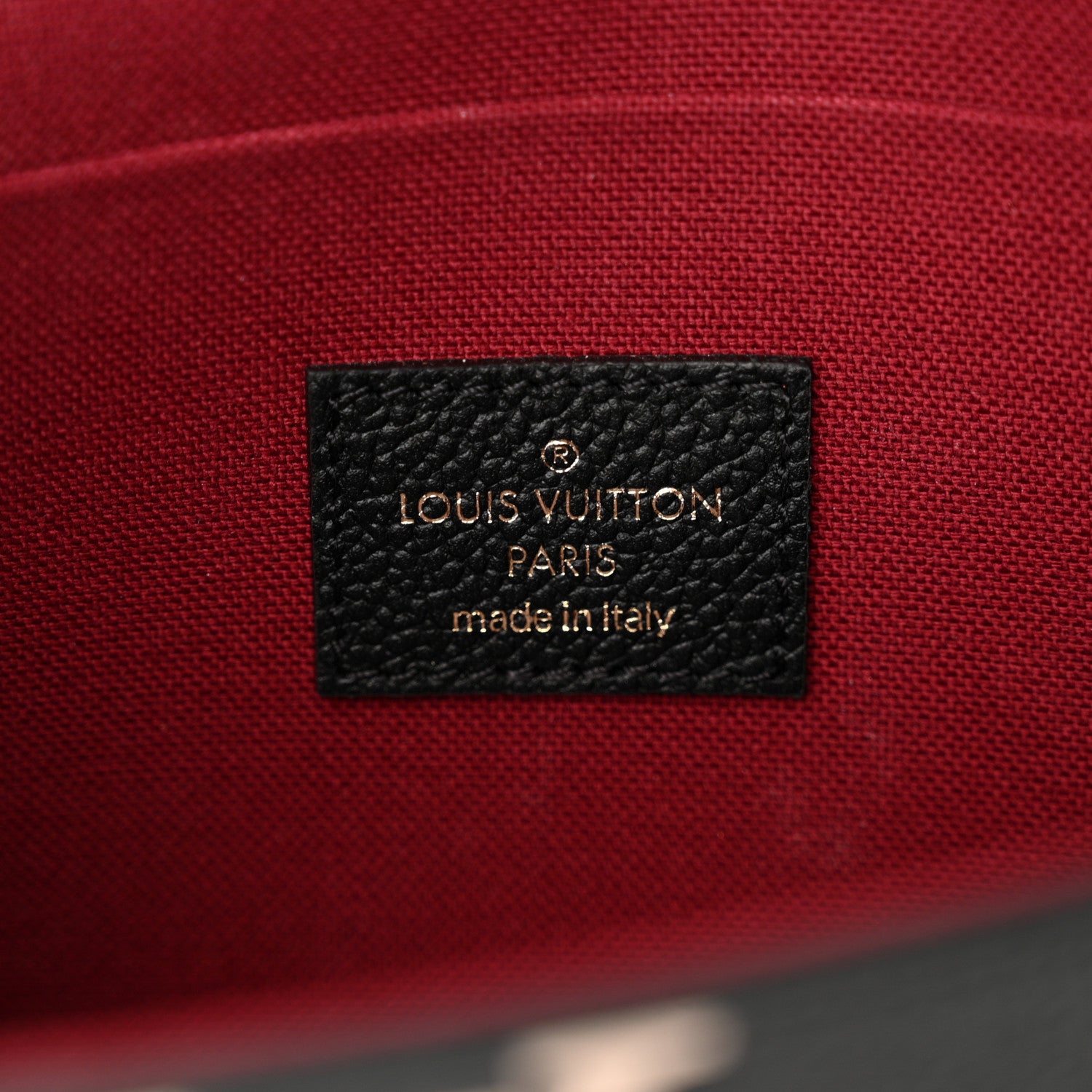 Louis Vuitton Empreinte Monogram Giant Felicie Pochette Black Beige 7 of 12