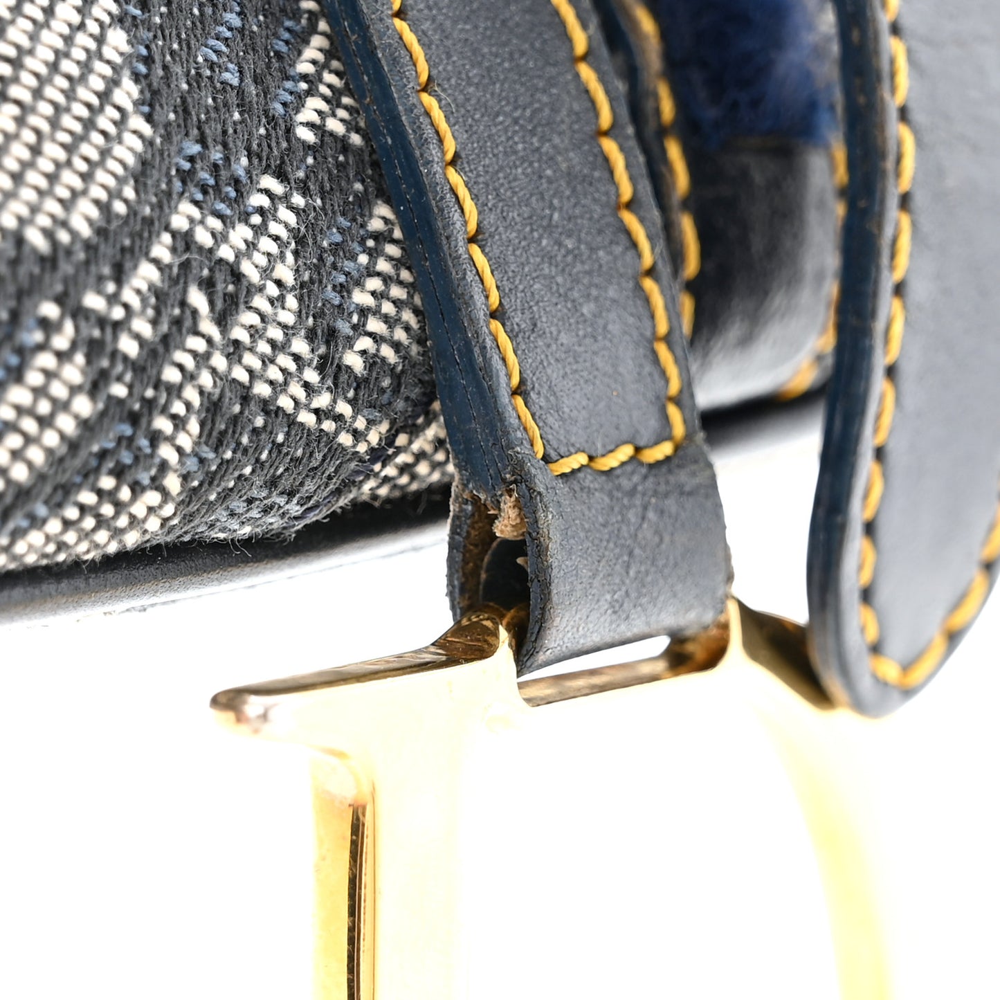 Monogram Saddle Bag Blue
