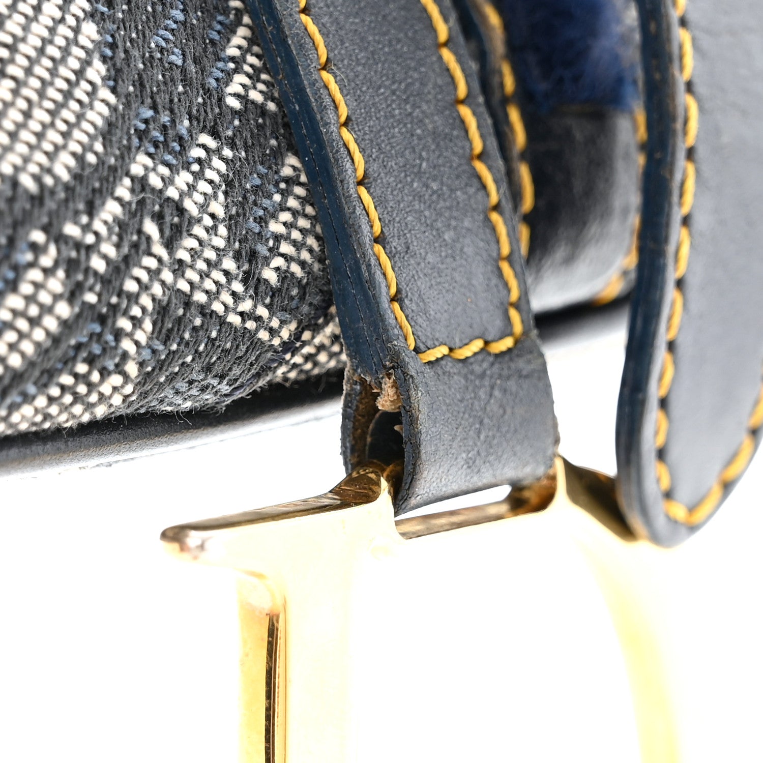 Christian Dior Monogram Saddle Bag Blue 17 of 18