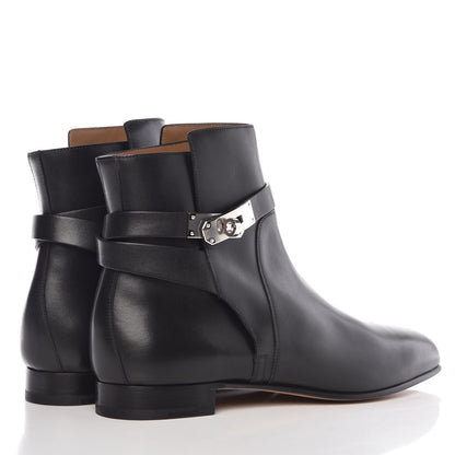 Hermes Calfskin Neo Low Boots 41 Black 4 of 9