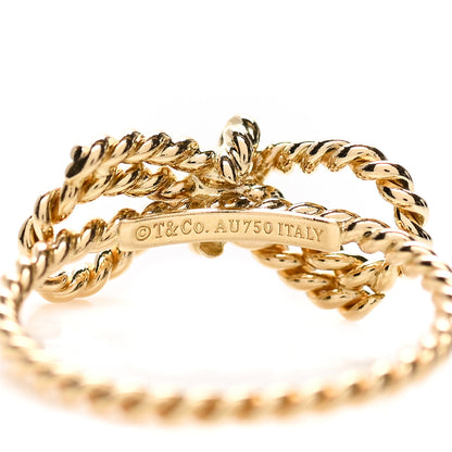 Tiffany 18K Yellow Gold Twist Bow Ring 50 5.25 4 of 4