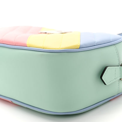 Gucci Calfskin Matelasse Diagonal Small GG Marmont Chain Shoulder Bag Multicolor Pastel 10 of 11