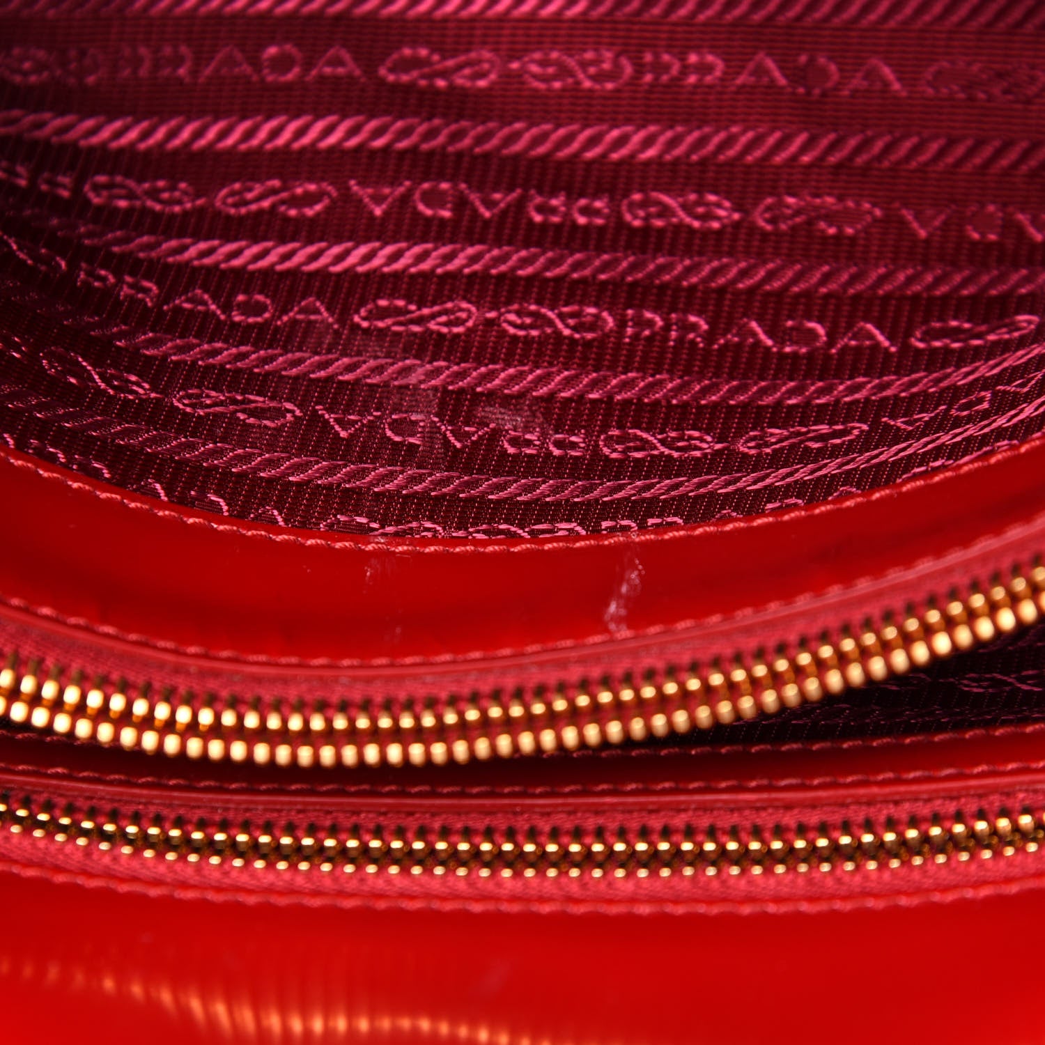 Prada Spazzolato Large Promenade Tote Rubino 11 of 13