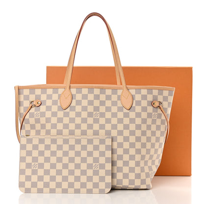 Louis Vuitton Damier Azur Neo Neverfull MM Rose Ballerine 11 of 11