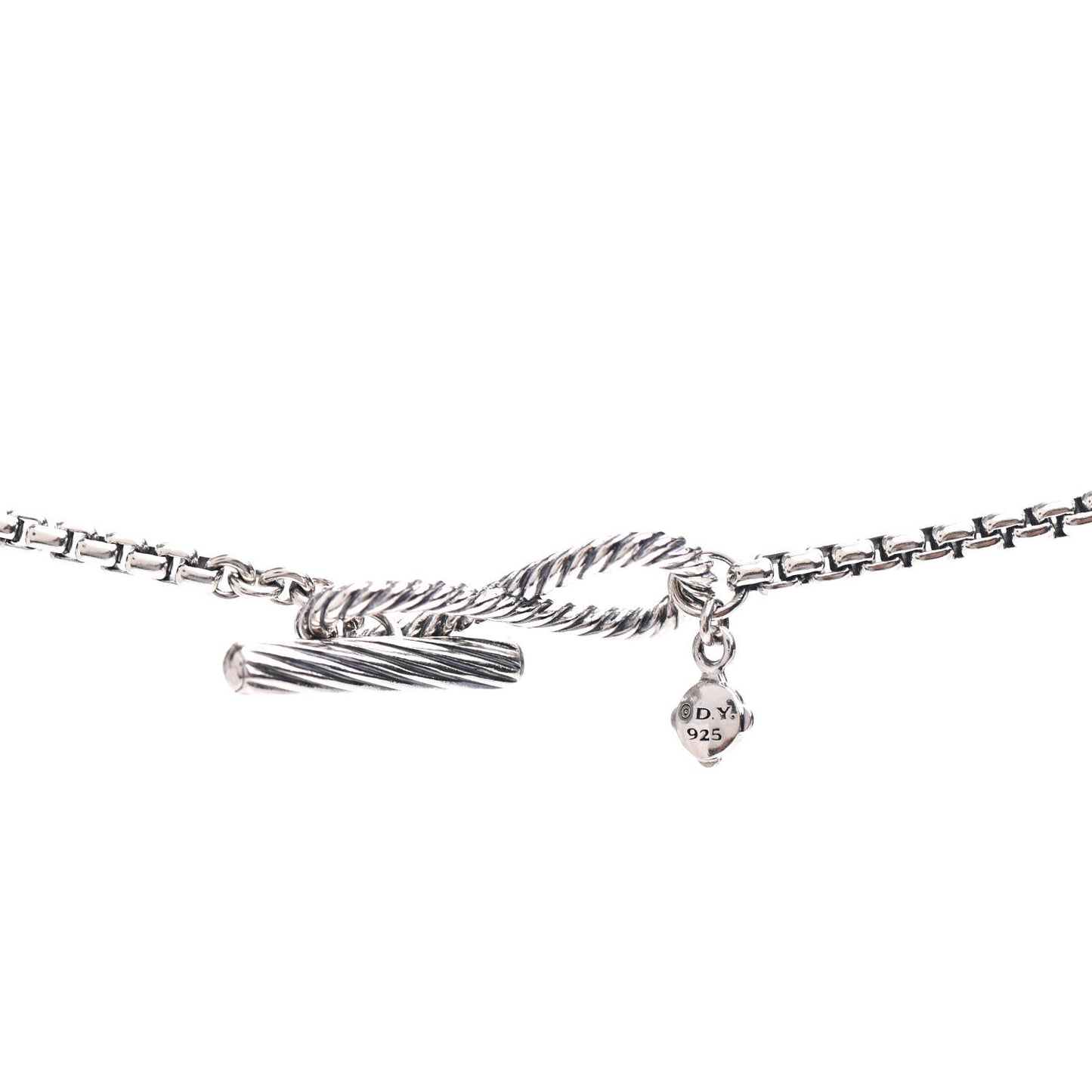 Sterling Silver Rose Quartz Infinity Station Necklace
