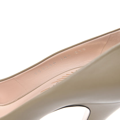 Gucci Nappa Bow High Heel Pumps 38.5 Brown 8 of 9