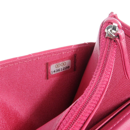 Chanel Patent Wallet on Chain Pink 8 of 8