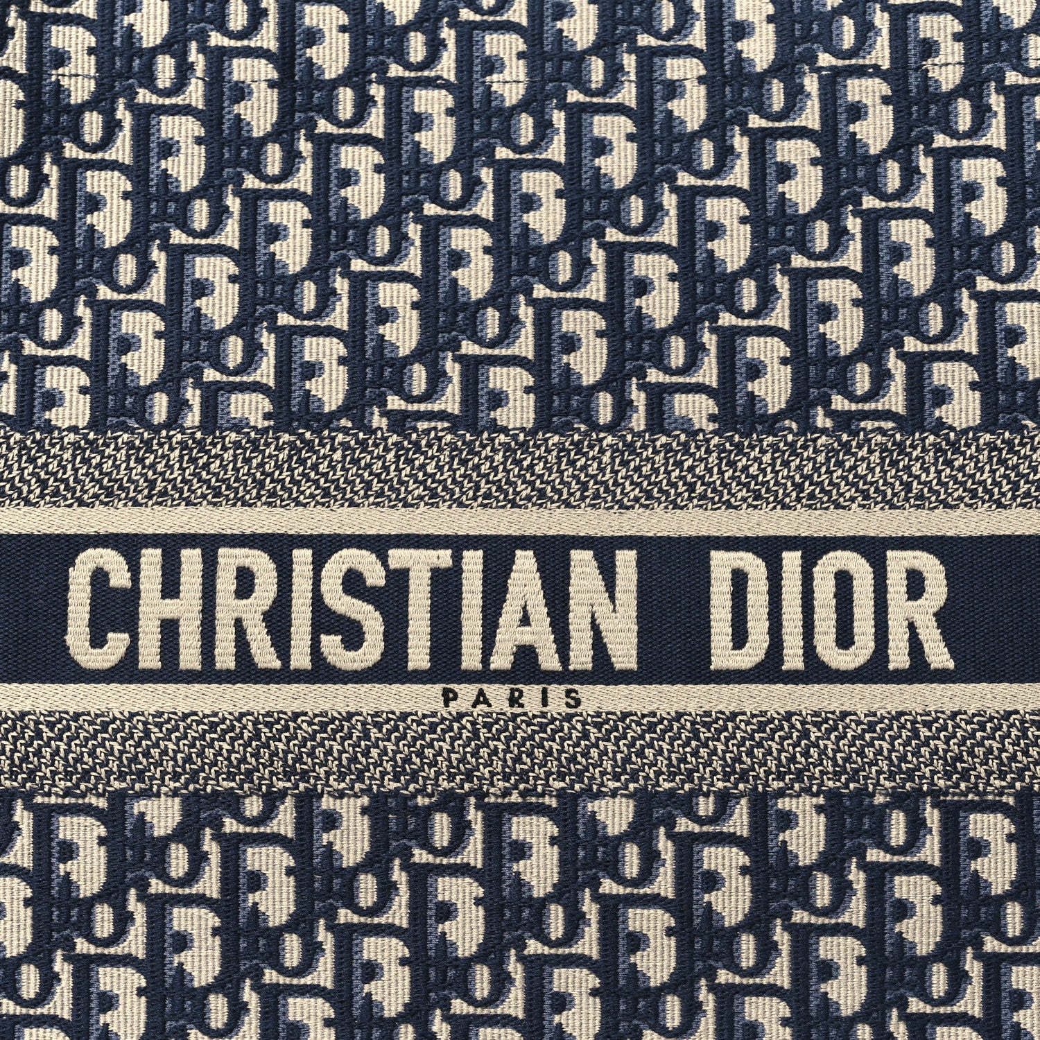Christian Dior Oblique Large Book Tote Blue Multicolor 8 of 10