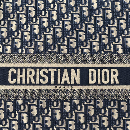 Christian Dior Oblique Large Book Tote Blue Multicolor 8 of 10
