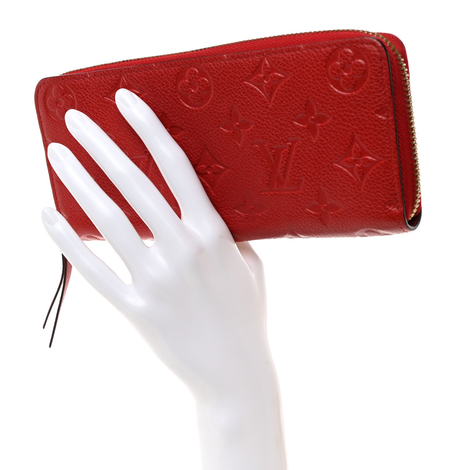 Louis Vuitton LOUIS VUITTON Empreinte Clemence Wallet Scarlet 2 of 8