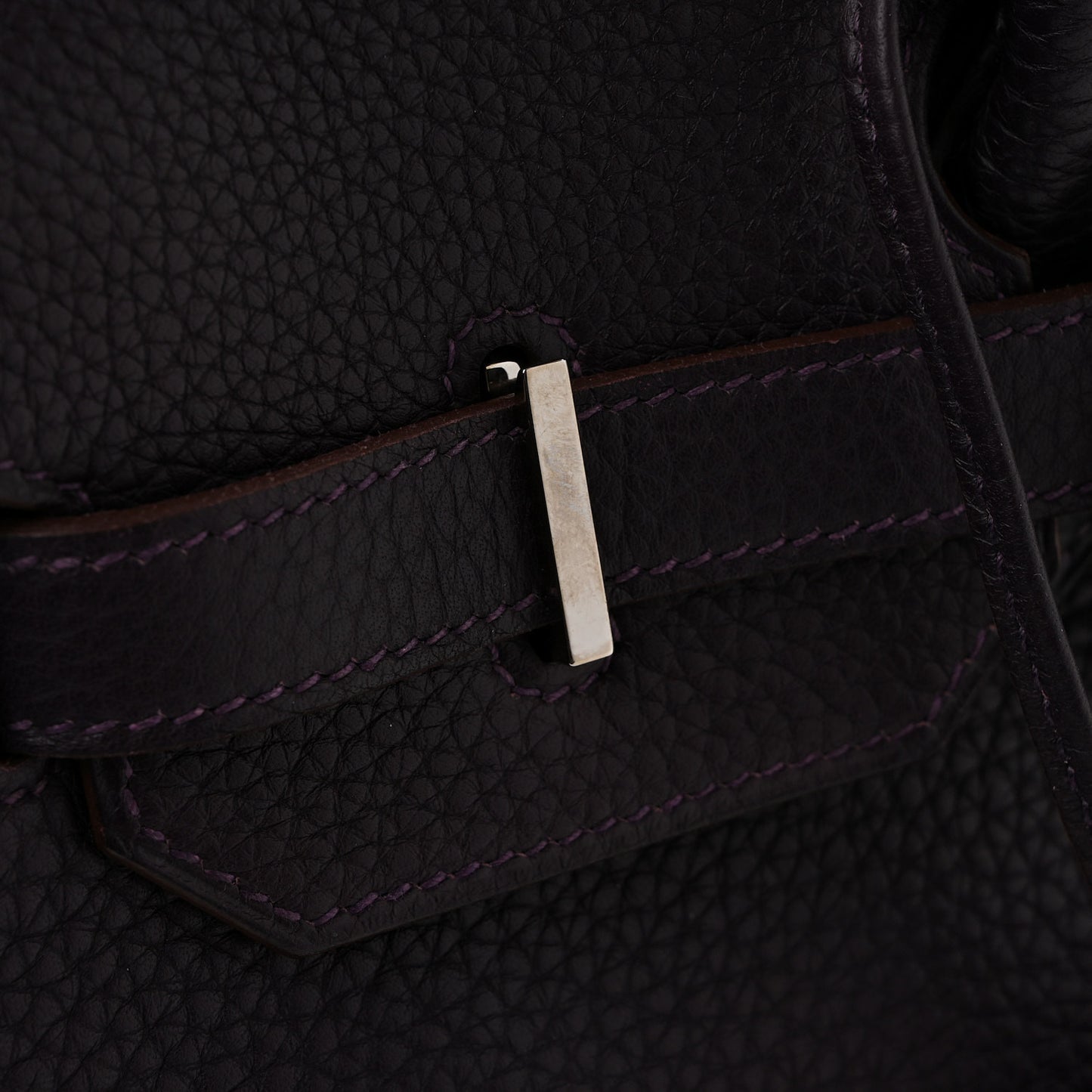 Taurillon Clemence Birkin 35 Raisin