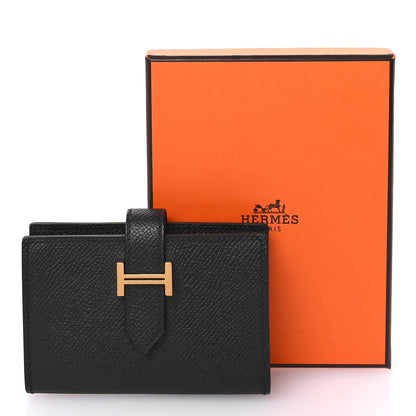Hermes Epsom Mini Bearn Wallet Black 8 of 8