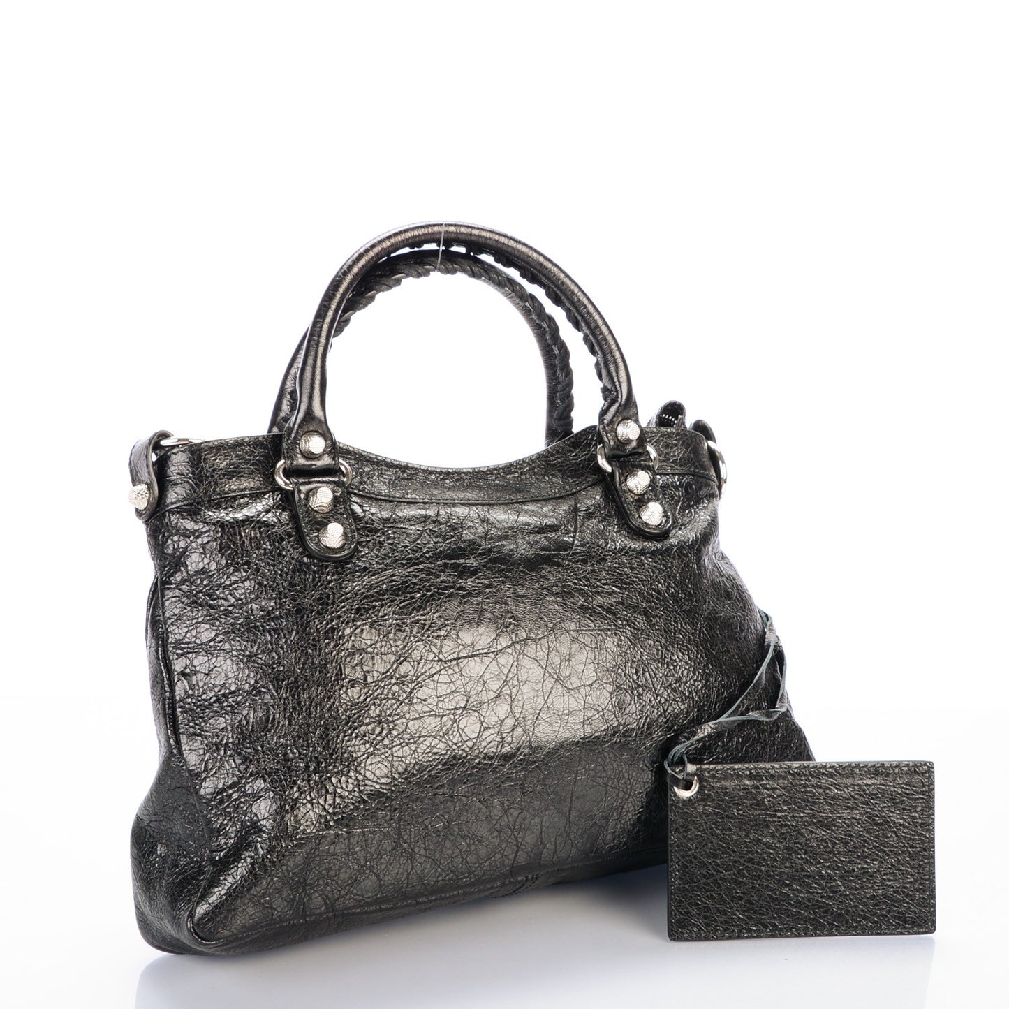 Agneau Giant 12 Silver Hardware Town Black