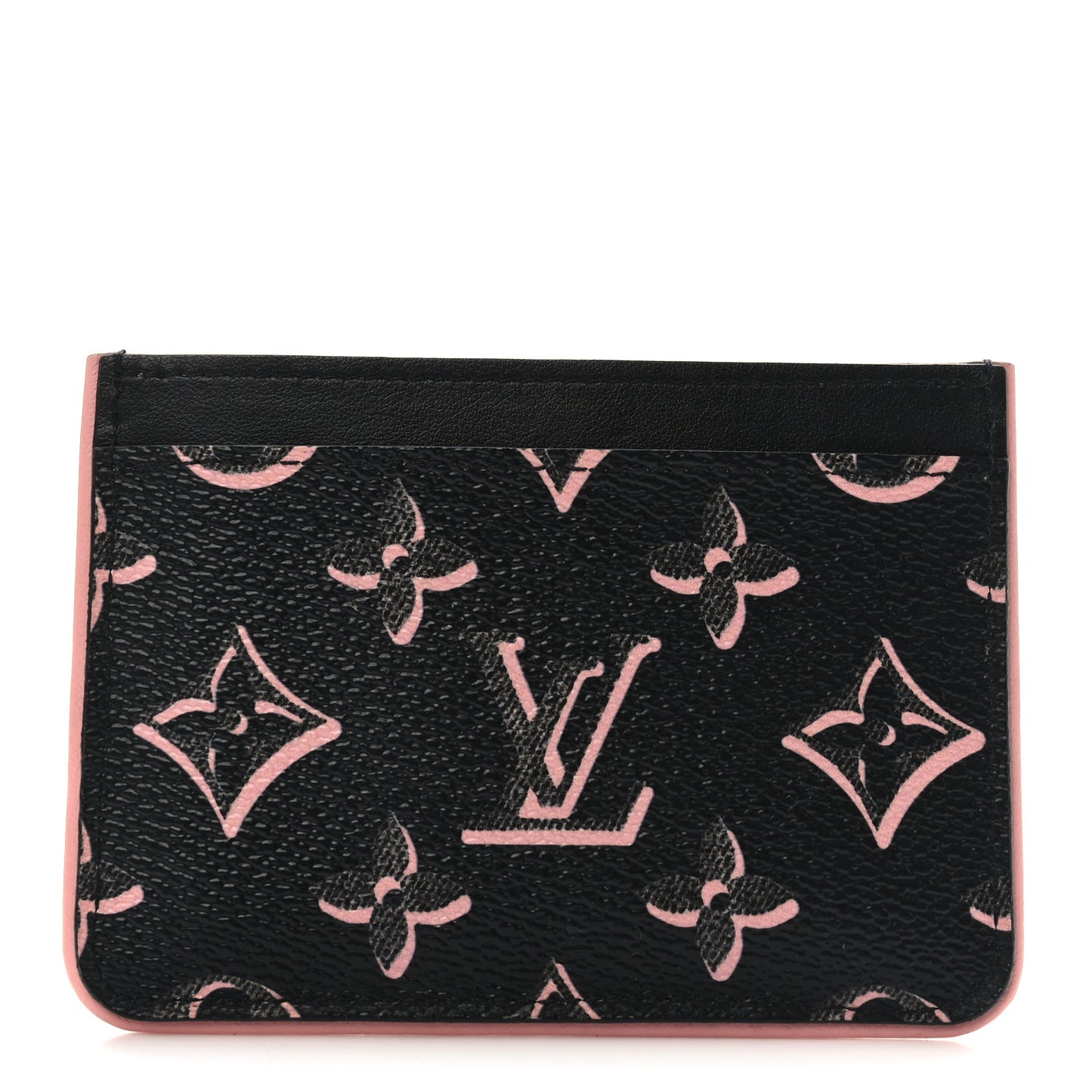 Monogram Fall for You LV Side-Up Card Holder Black