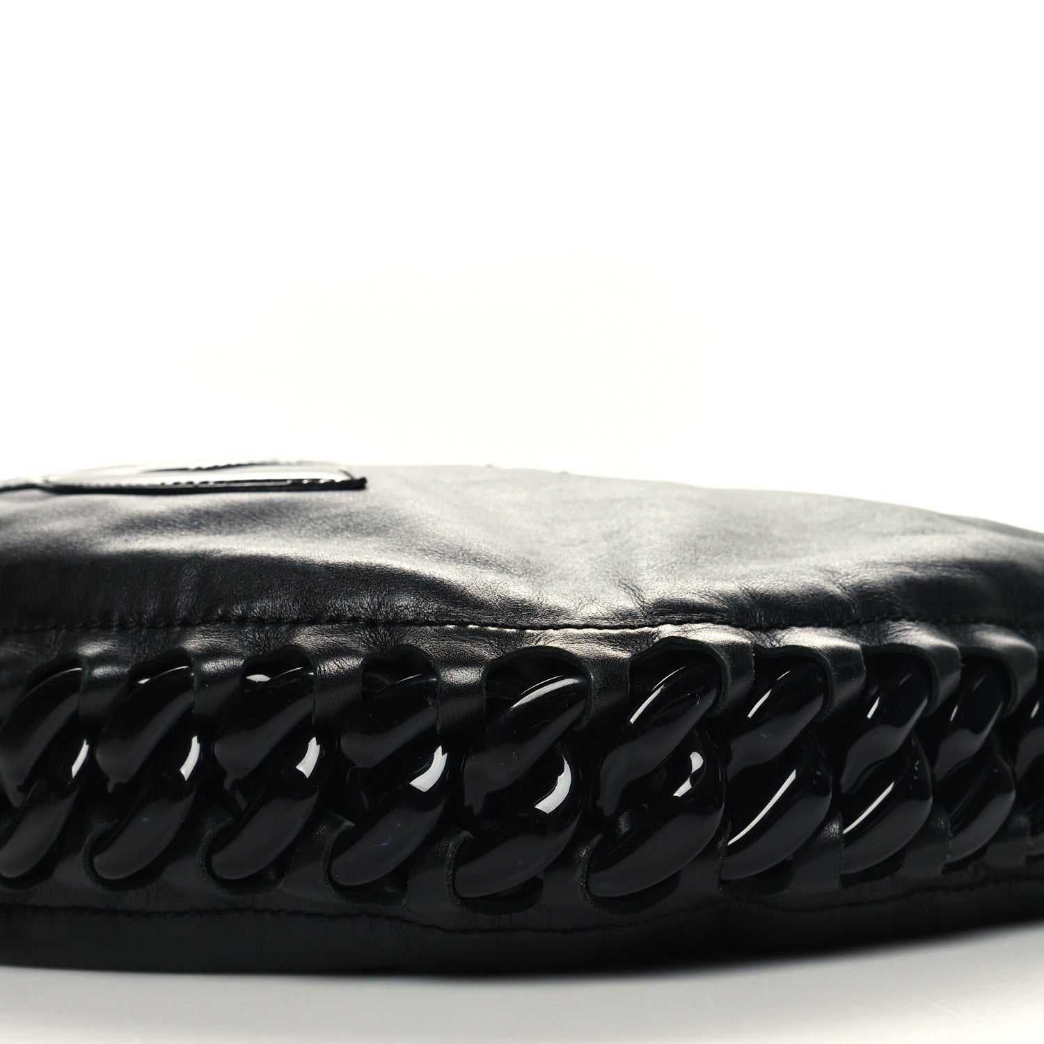 Chanel Calfskin Modern Chain Rhodoid Hobo Black 10 of 10