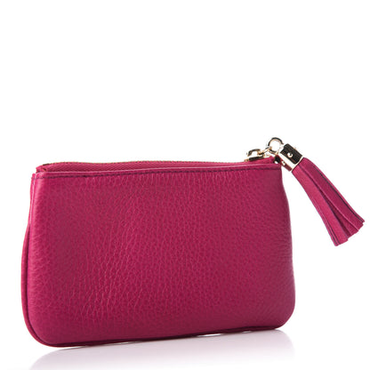 Gucci Pebbled Calfskin Soho Key Case Bright Bougainvillea 3 of 7