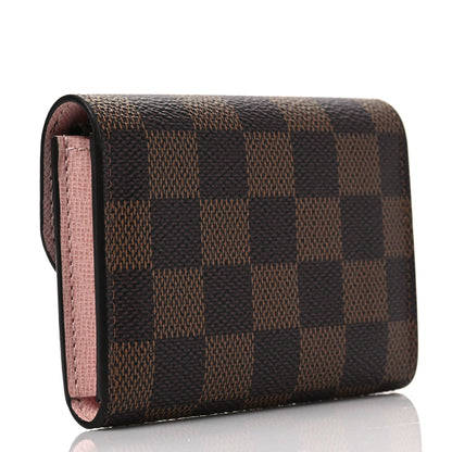 Louis Vuitton Damier Ebene Rosalie Coin Purse Rose Ballerine 3 of 7
