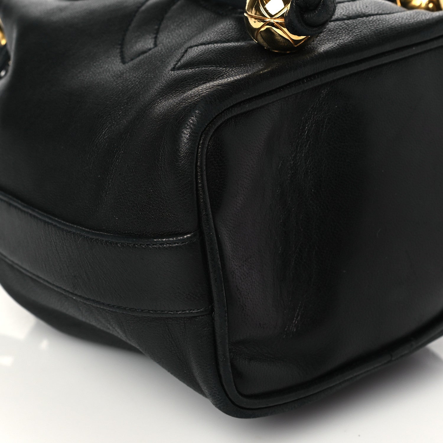 Chanel Lambskin Mini CC Drawstring Bag Black 19 of 25