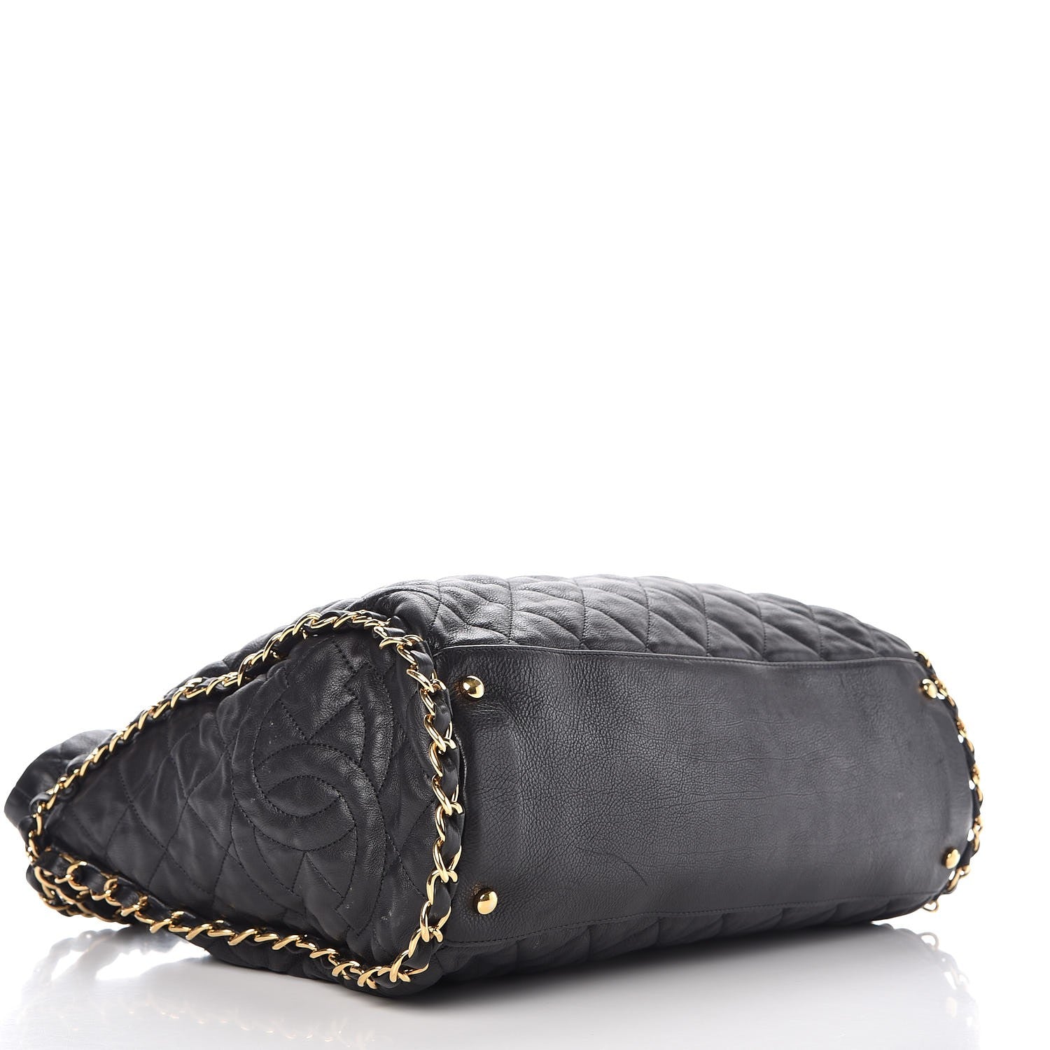 Chanel Calfskin Quilted Large Chain Me Hobo Black 4 of 8