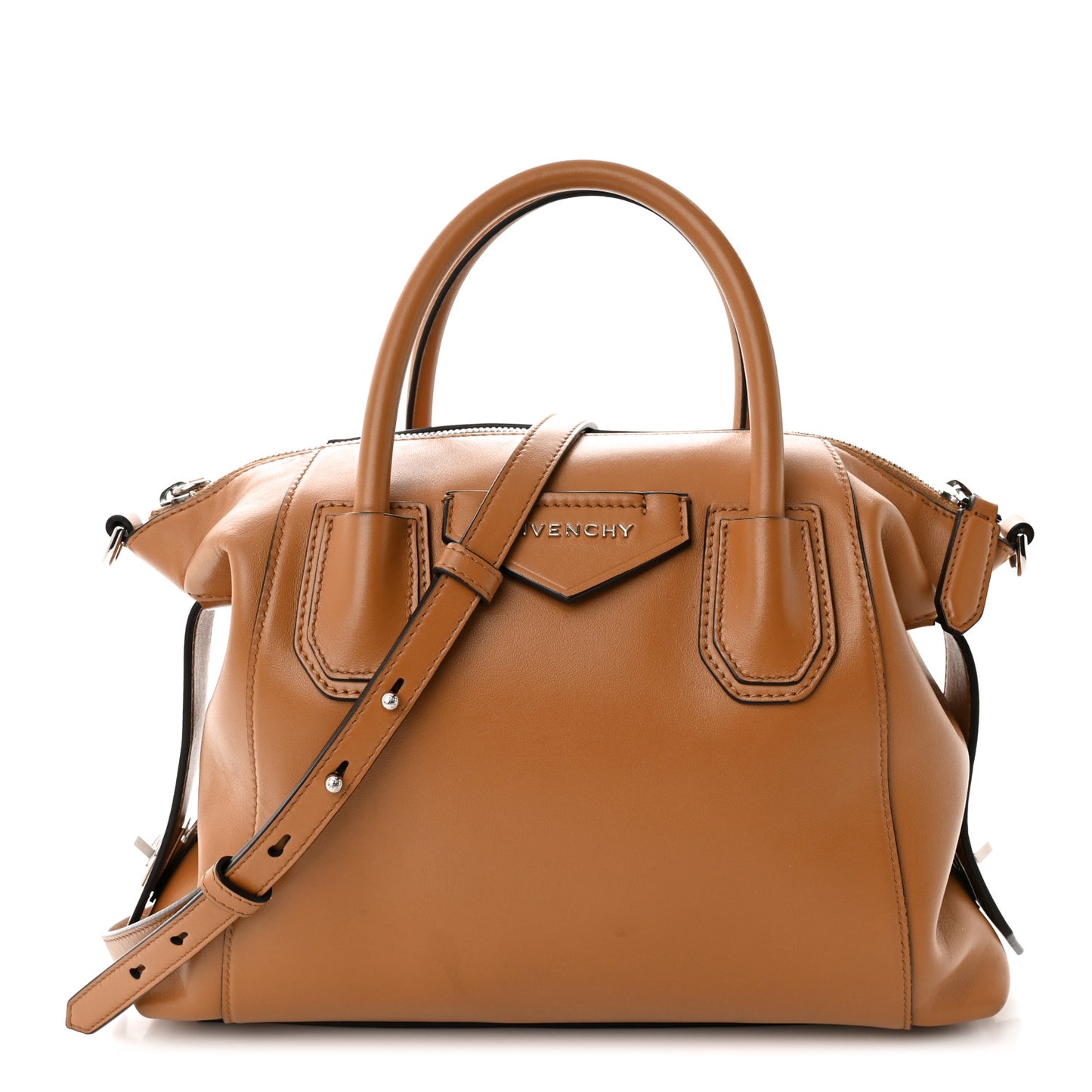 Smooth Calfskin Small Soft Antigona Caramel