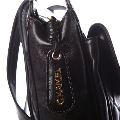 Chanel Lambskin Quilted CC Shoulder Bag Black 12 of 13