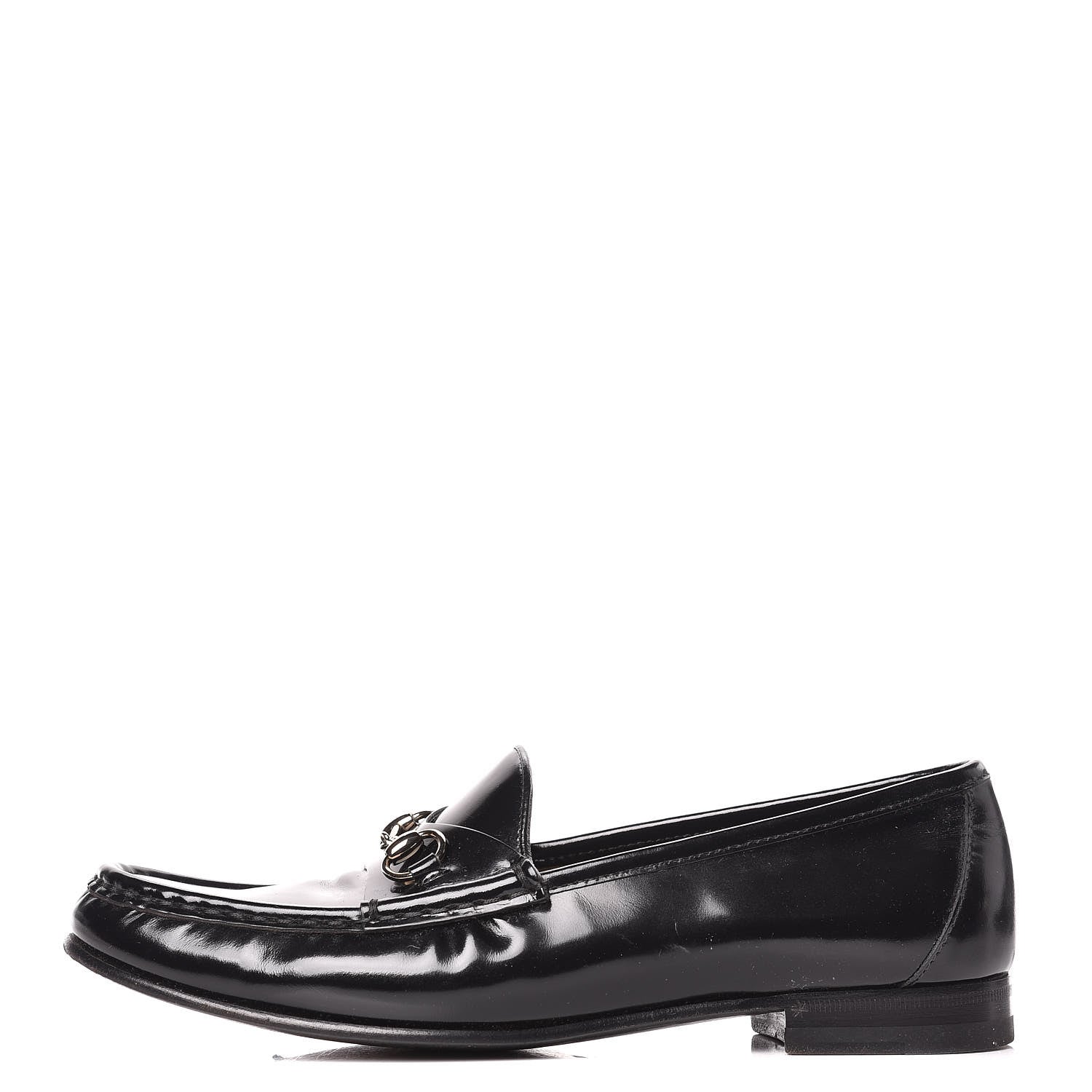 Gucci Regent Calfskin Womens 1953 Horsebit Loafers 38.5 Black 1 of 13