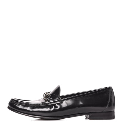 Gucci Regent Calfskin Womens 1953 Horsebit Loafers 38.5 Black 1 of 13