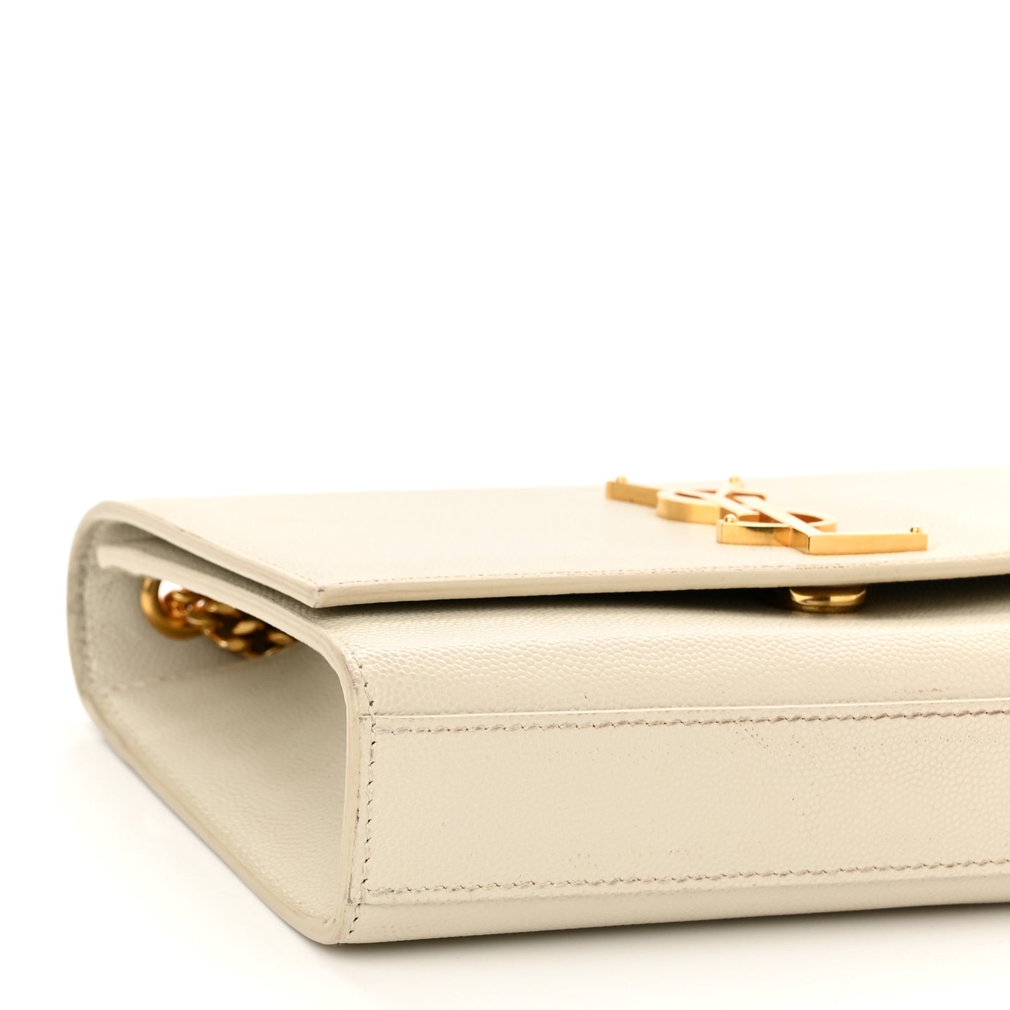 Grain De Poudre Small Monogram Kate Satchel Blanc Vintage