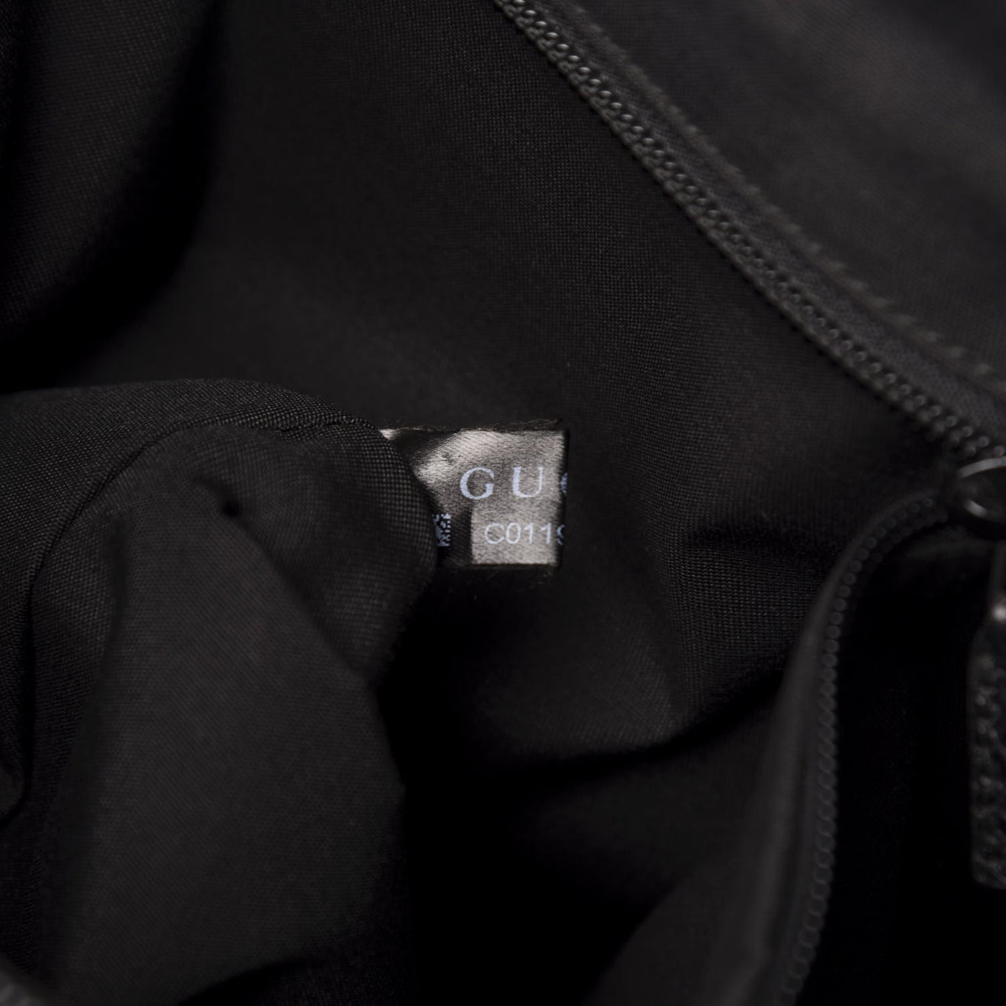 Denim Monogram Flat Messenger Bag Black